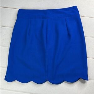 HYFVE Royal Blue Scalloped Mini Skirt Size Medium